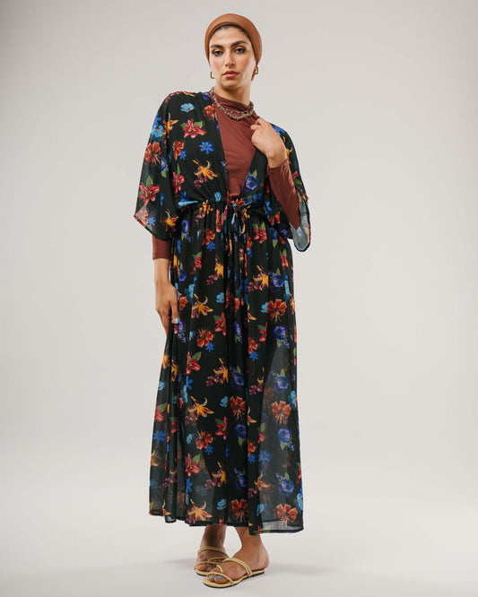 Floral Bloom Black