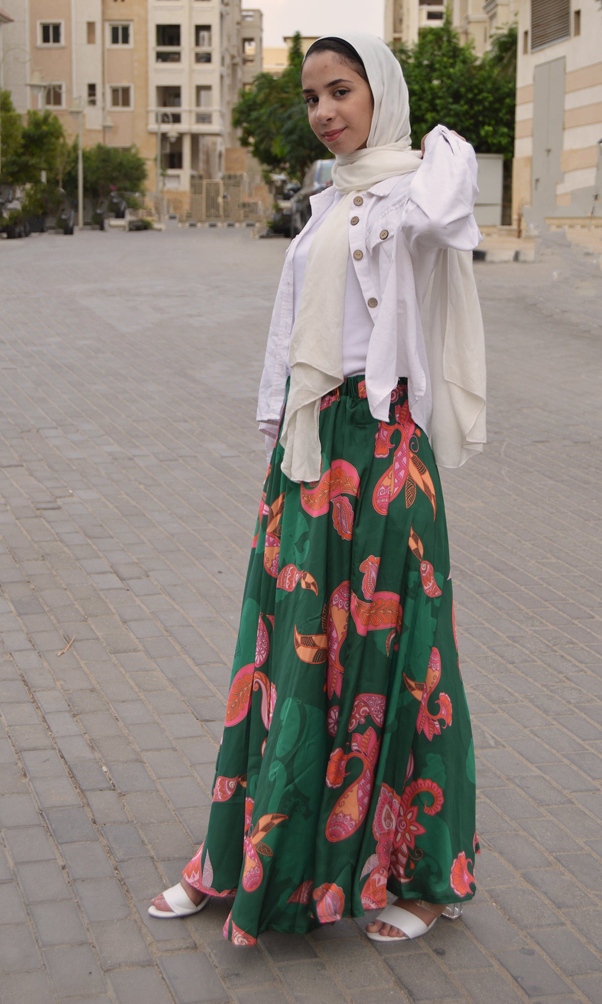 Emerald glam skirt