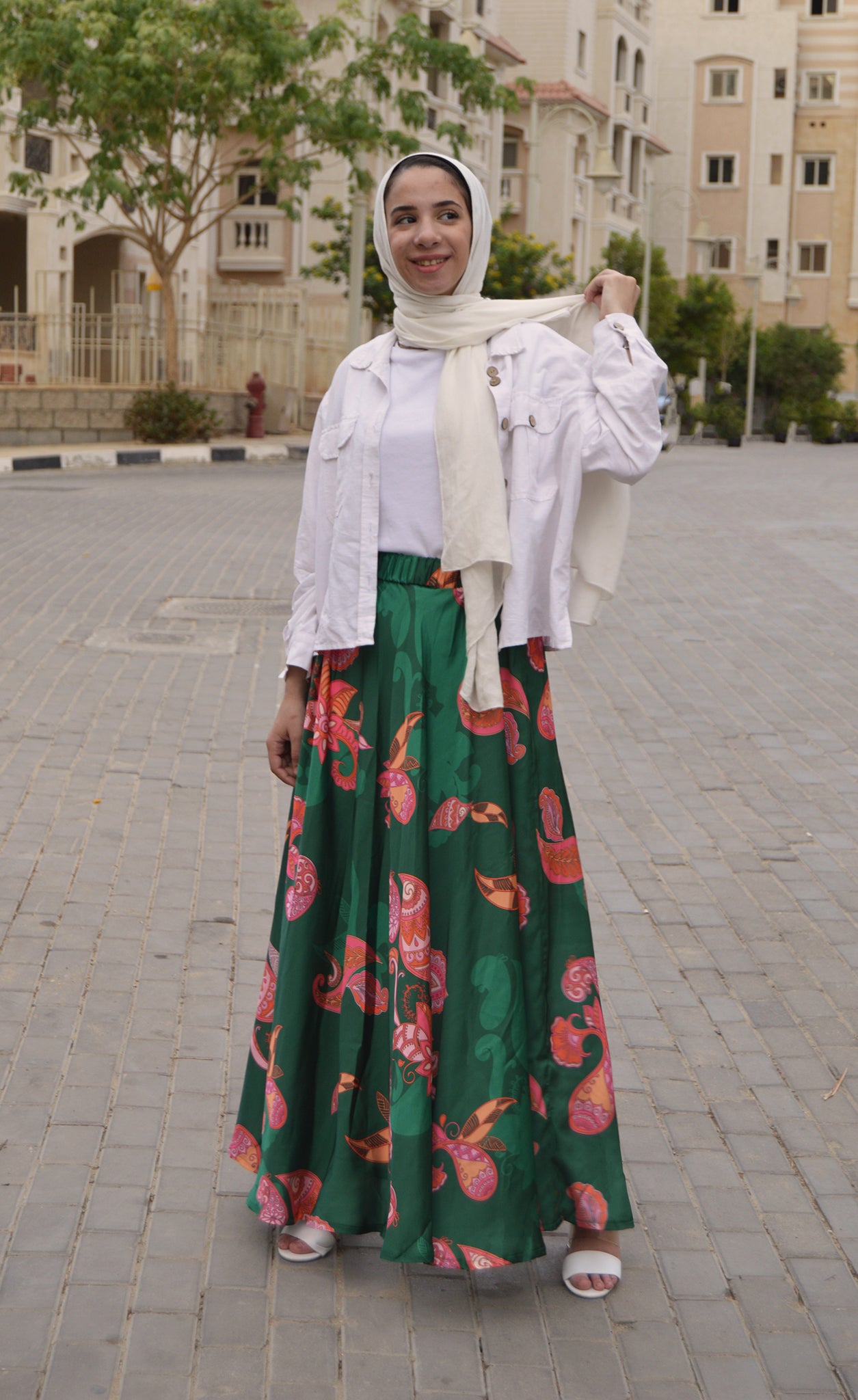 Emerald glam skirt